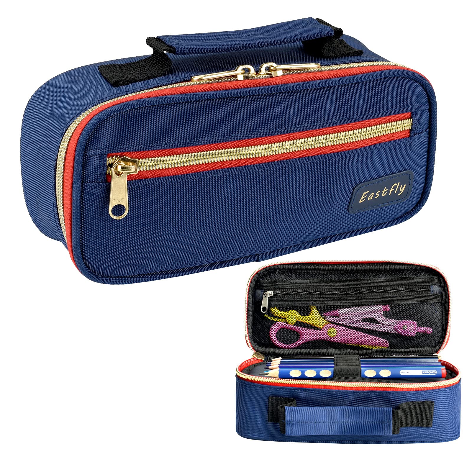Pencil Case For Kids,Student,Office,The Pencil Pouch With Large Capacity, Multi-Function And Handle Is Designed For Storing Your