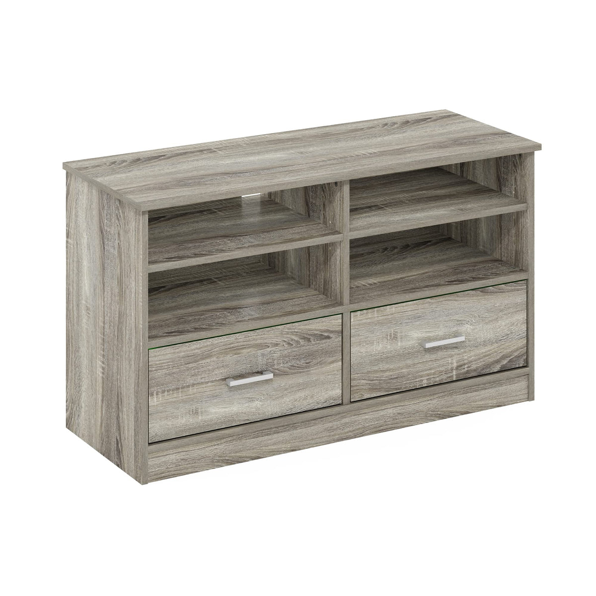 Furinno Jensen Tv Stand With Drawer, French Oak, Large