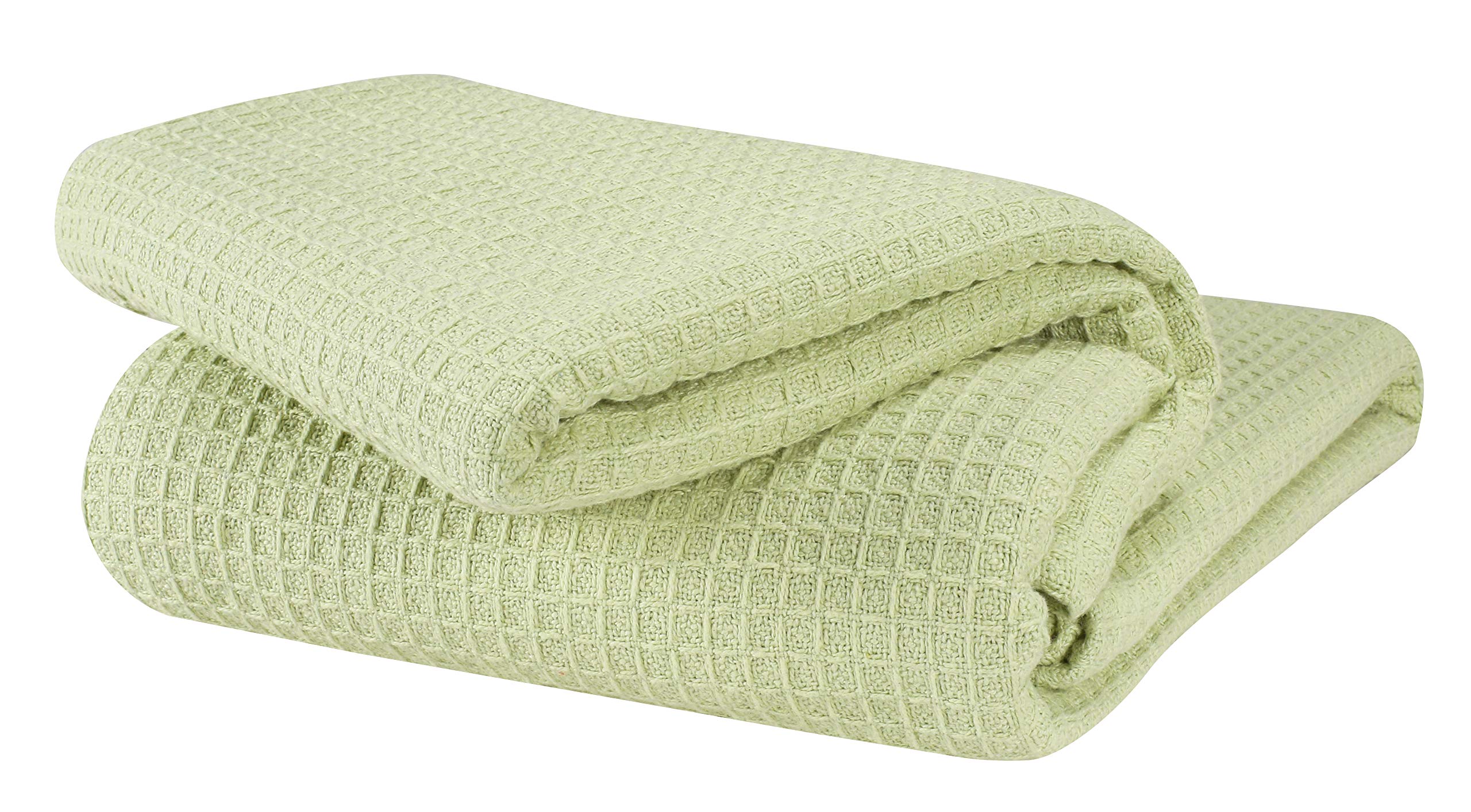 Glamburg 100% Cotton Thermal Blanket, Breathable Bed Blanket Twin Size, Soft Waffle Blanket, Twin Blanket, All Season Cotton Bla