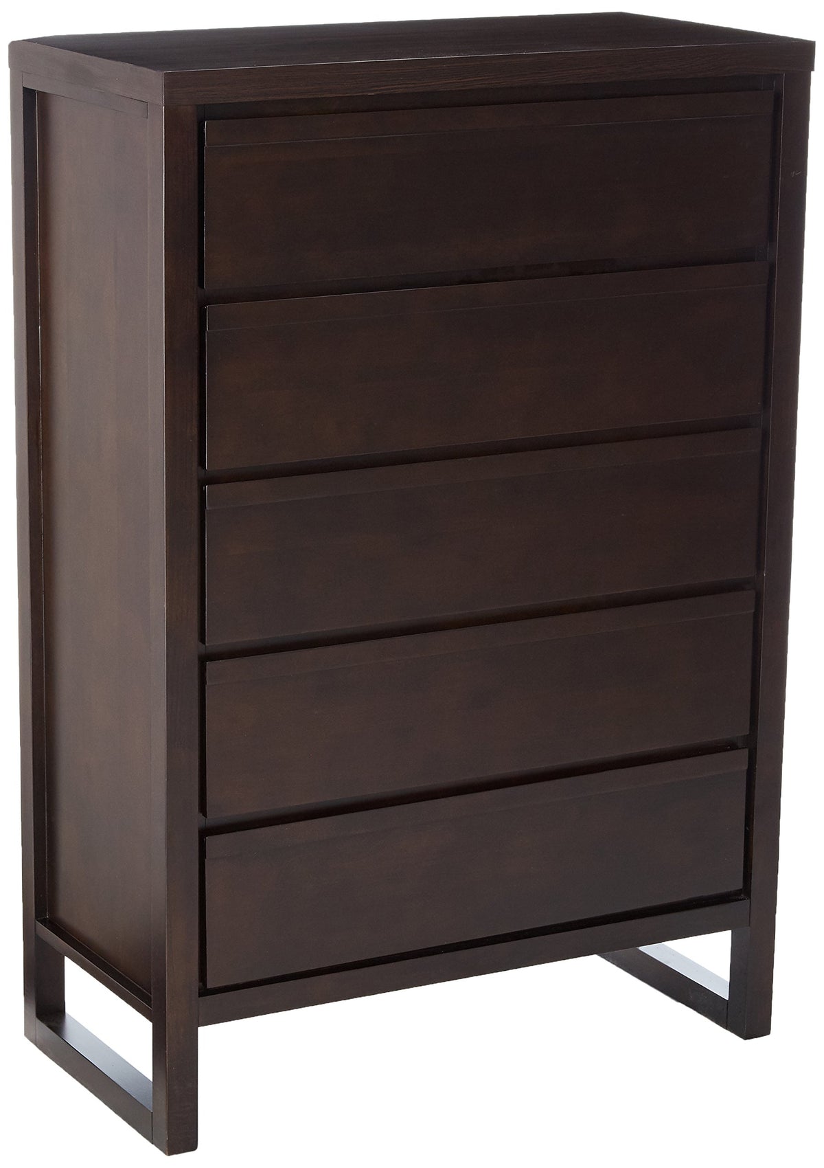 Progressive Furniture Athena Chest, 36X18X53, Dark Chocolate