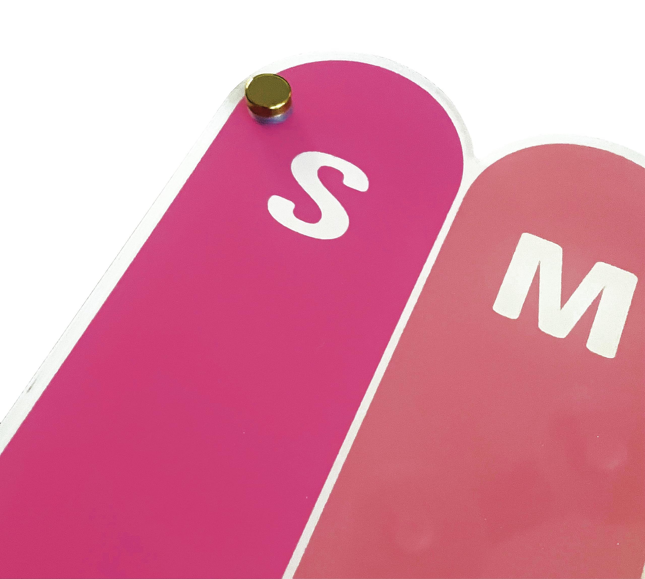 C. R. Gibson Awmb-25360 Kailo Chic Acrylic Dry Erase Wall Memo Board, 18.5' W X 12' H, Multicolor