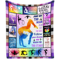 Mubpean Gymnastics Gifts Blanket 50'X40' - Gymnastic Gifts For Girls - Gymnastics Room Decor - Gymnastics Party Decorations -