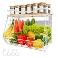 Upgrade Strong Magnetic Shelf for Fridge, Onion and Potato,Spice Rack,Fruit and Vegetable Storage and Organizer, Refrigerator or