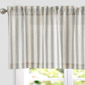 Jinchan Striped Valance Window Treatment Linen Valance For Windows Farmhouse Valance Curtain Light Filtering Valance Flax Valanc