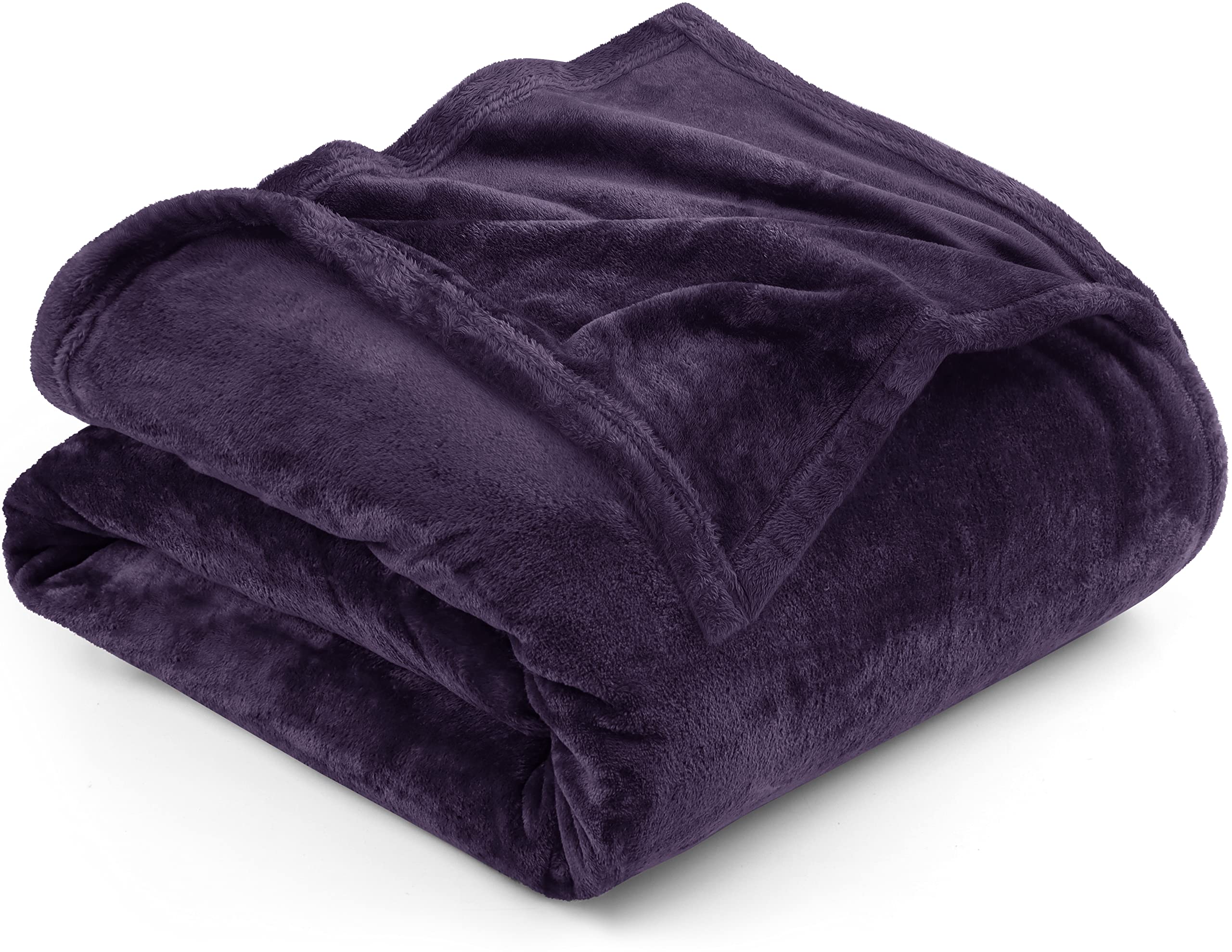 Utopia Bedding Fleece Blanket Full Size Purple 300Gsm Luxury Fuzzy Soft Anti-Static Microfiber Bed Blanket (90X84 Inches)