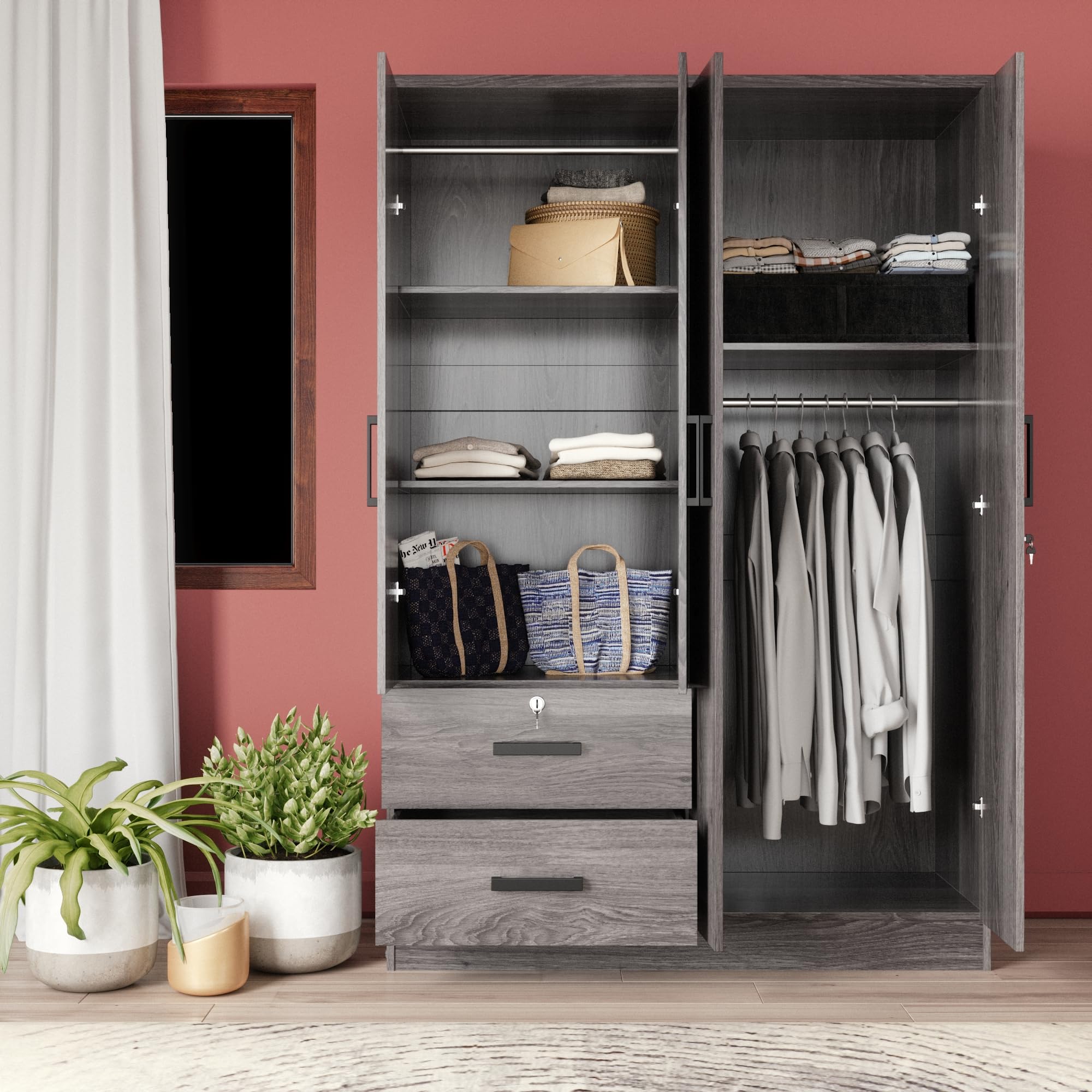Better Home Products Luna Armoire - Thumbnail 2