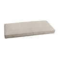 Sorra Home Indoor Or Outdoor Sunbrella Bench Cushion With Corded Edges And Tie Backs, 1 Count (Pack Of 1), Cast Silver 5 Sq Ft