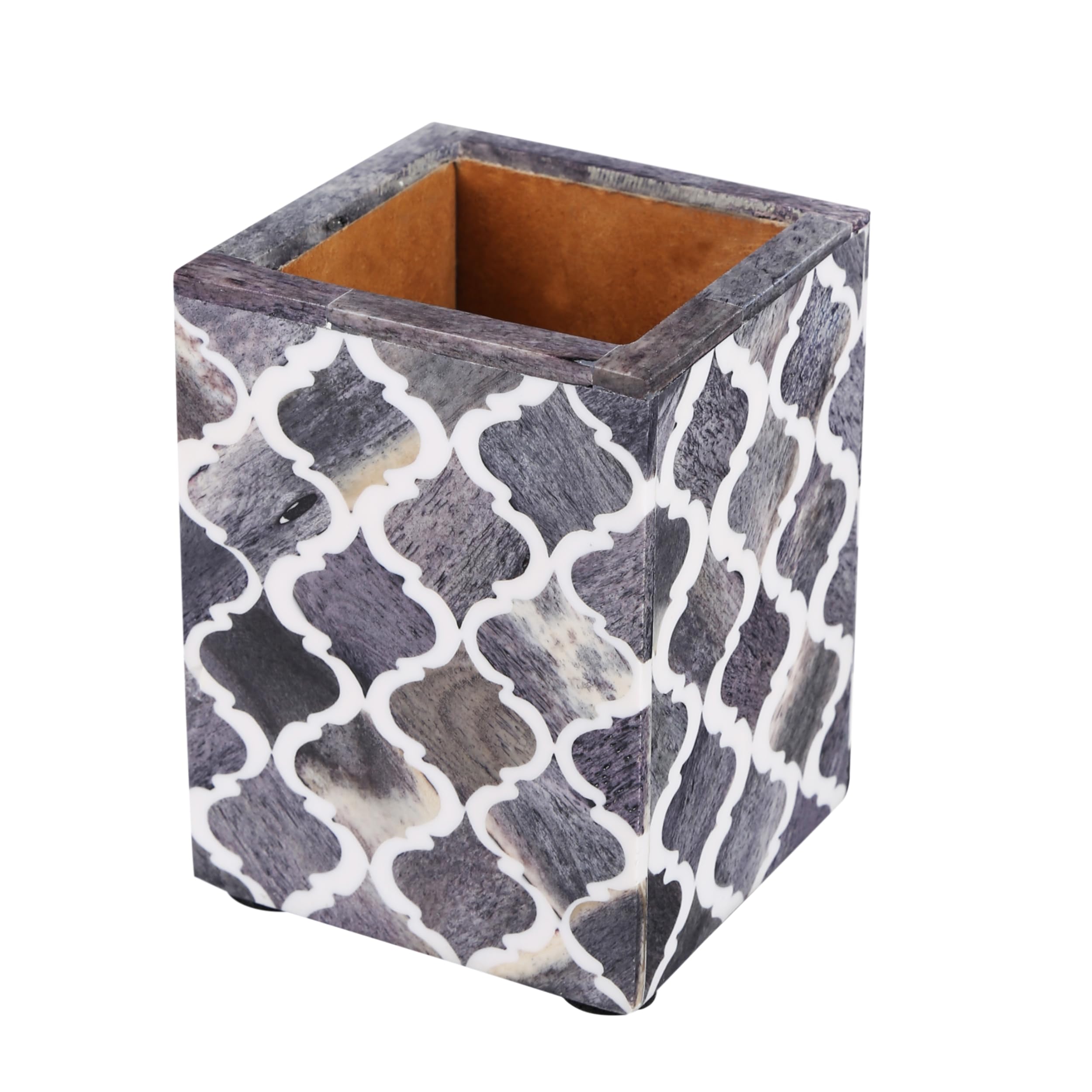 Handicrafts Home Pen Holders Organizers - Pencil Holders And Organizers For Desk - Moroccan Grey