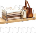 Vtopmart 12 Pack 7.5in Height Shelf Dividers for Closet Organization