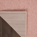 Nourison Essentials Indoor/Outdoor Pink 7' X Square Area -Rug, Easy -Cleaning, Non Shedding, Bed Room, Living Room, Dining Room, Backyard, Deck, Patio (7 Square)