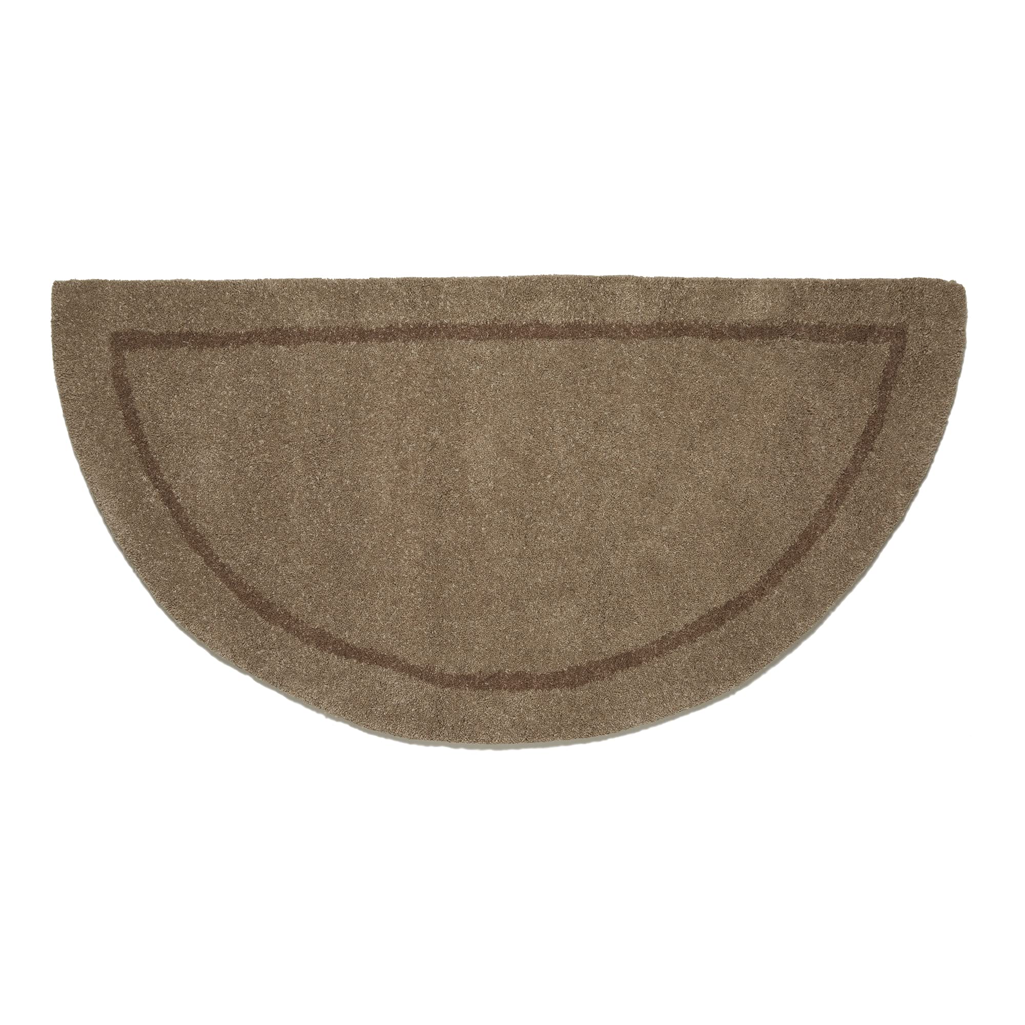 Uniflame - Beige Hand Tufted 100% Wool Hearth Rug - Protects Floor from Heat, Embers, and Sparks