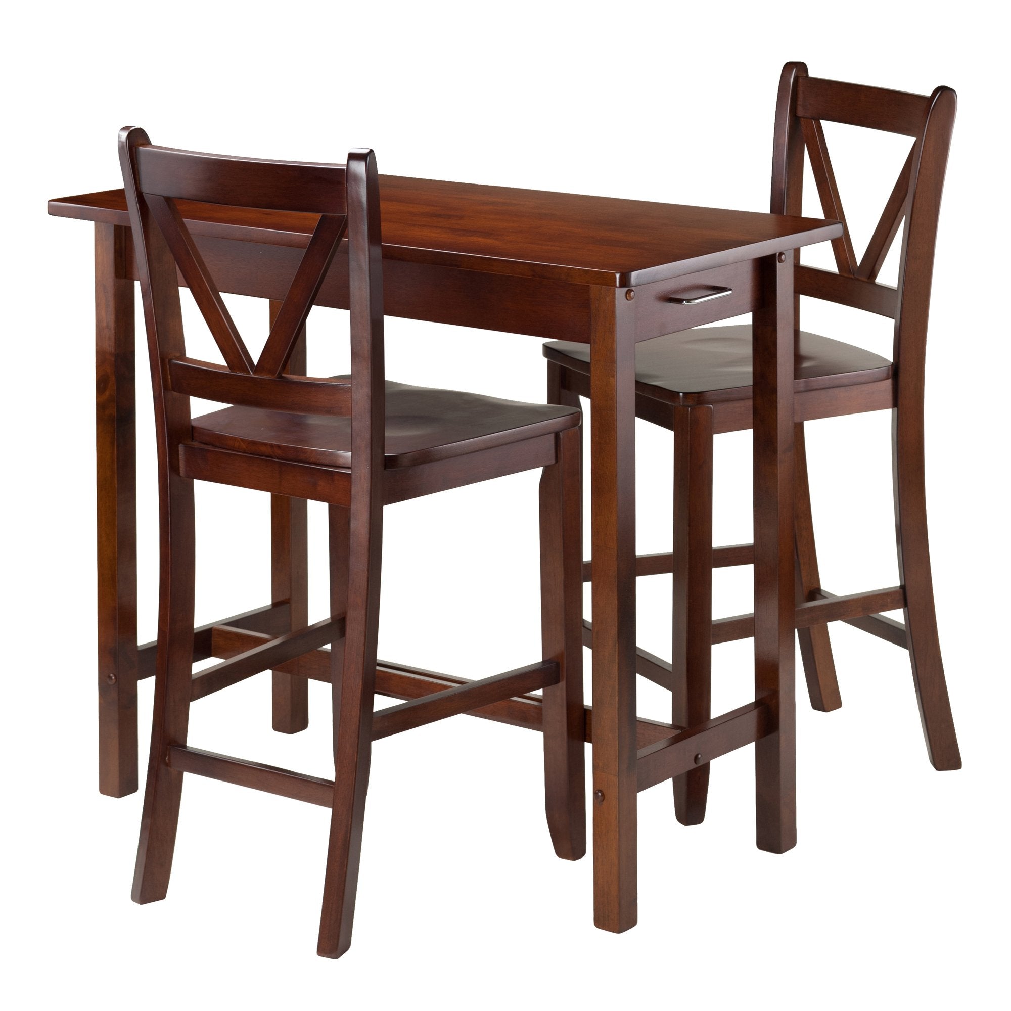 Winsome Sally Dining, 39.37&quot; W X 19.69&quot; D X 33.27&quot; H, Walnut