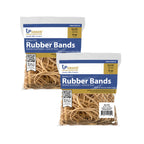 Upgrade Office Supply Upg22733Pk2 Rubber Bands, Size #33 (3-1/2' X 1/8'), 4 Oz. Bags (2 Pack) Bag, Natural Crepe, Made In Usa