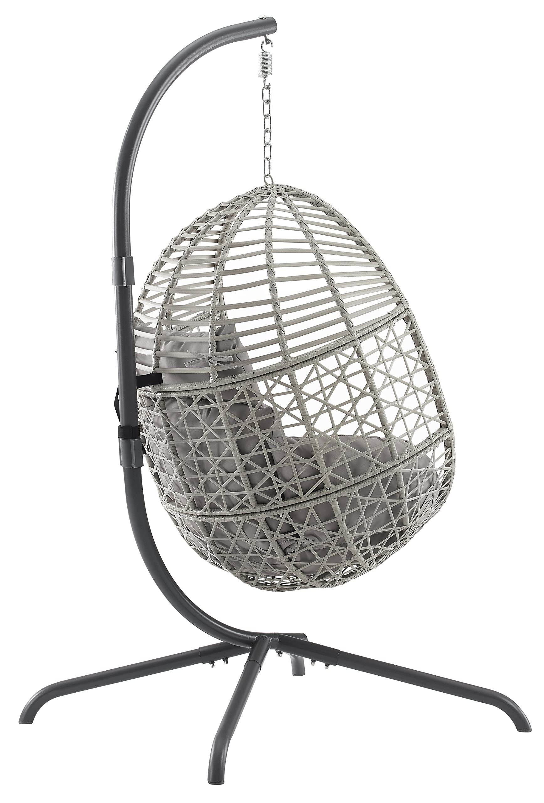 Lorelei Wicker Indoor Outdoor Hanging Egg Chair