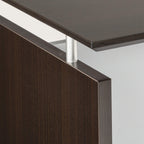 Mayline MNDS63LDC Medina Straight Edge Desk, 63"W, Mocha Laminate
