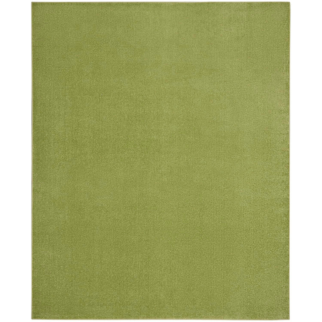 Nourison Essentials Indoor/Outdoor Green 10' X 14' Area -Rug, Easy -Cleaning, Non Shedding, Bed Room, Living Room, Dining Room, Backyard, Deck, Patio (10X14)