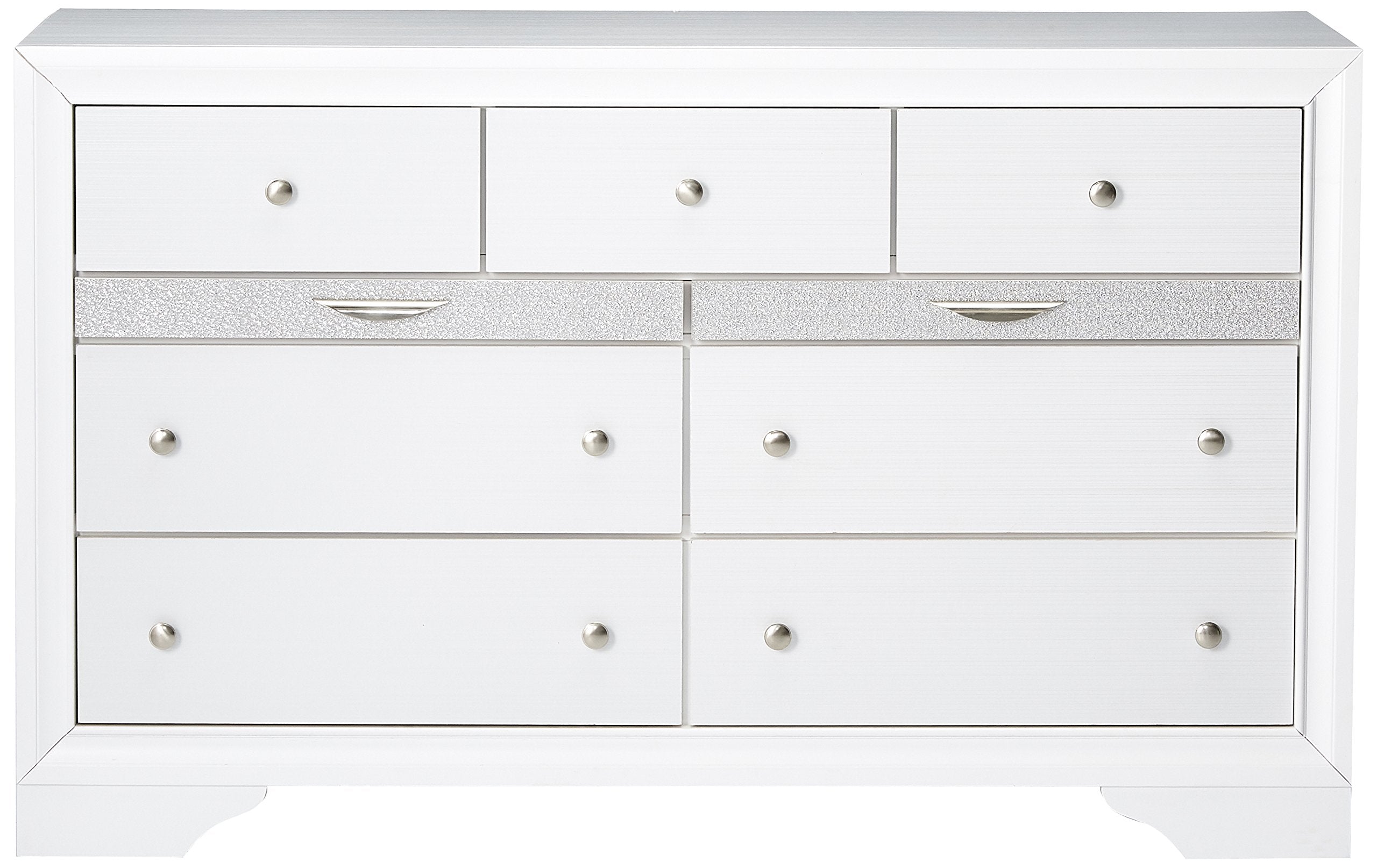 Acme Naima Wood 9-Drawers Bedroom Dresser In White
