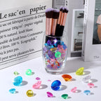 Hicarer 800 Pieces Diamond Decorations Acrylic Diamond Table Scatter Crystals For Table For Vase Fillers Party Table (Rainbow,30