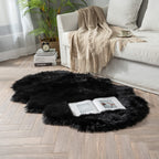 Miulee Luxury Super Soft Fluffy Area Rug Faux Fur Sheepskin Rug Decorative Plush Shaggy Carpet For Bedside Sofa Floor Nursery Ha