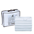 Hillfair 100% Cotton Xxl Oversized King Bed Blanket - 120' X 120' Family Size 10 Ft X 10 Ft Big - All Season Soft Cozy Breatha