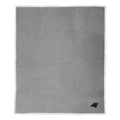 Northwest NFL Carolina Panthers Waffle Sherpa Silk Touch Throw Blanket, Team Colors, 50 x 60