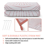 Boulder Bee Outdoor Rugs | Plastic Straw Rug | Waterproof Outdoor Camping Rugs | Quick Drying Picnic Rug | Sand Free Reversible