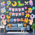 Party Decorz Marathi Naming Ceremony Party Paper Decoration Set Of 23 Pcs | Namkaran Sanskar Paper Banner | Naming Ceremony Pape