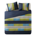 Comfort Spaces CS14-0861 2 Piece Quilt Coverlet Bedspread All Season Lightweight Hypoallergenic Pipeline Colorblock Kids Bedding