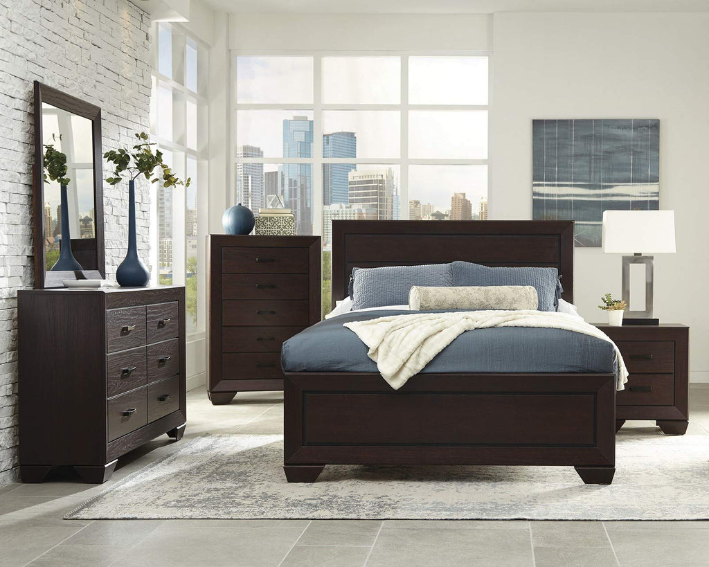 Coaster Home Furnishings 204391Q Platform Bed, Dark Cocoa