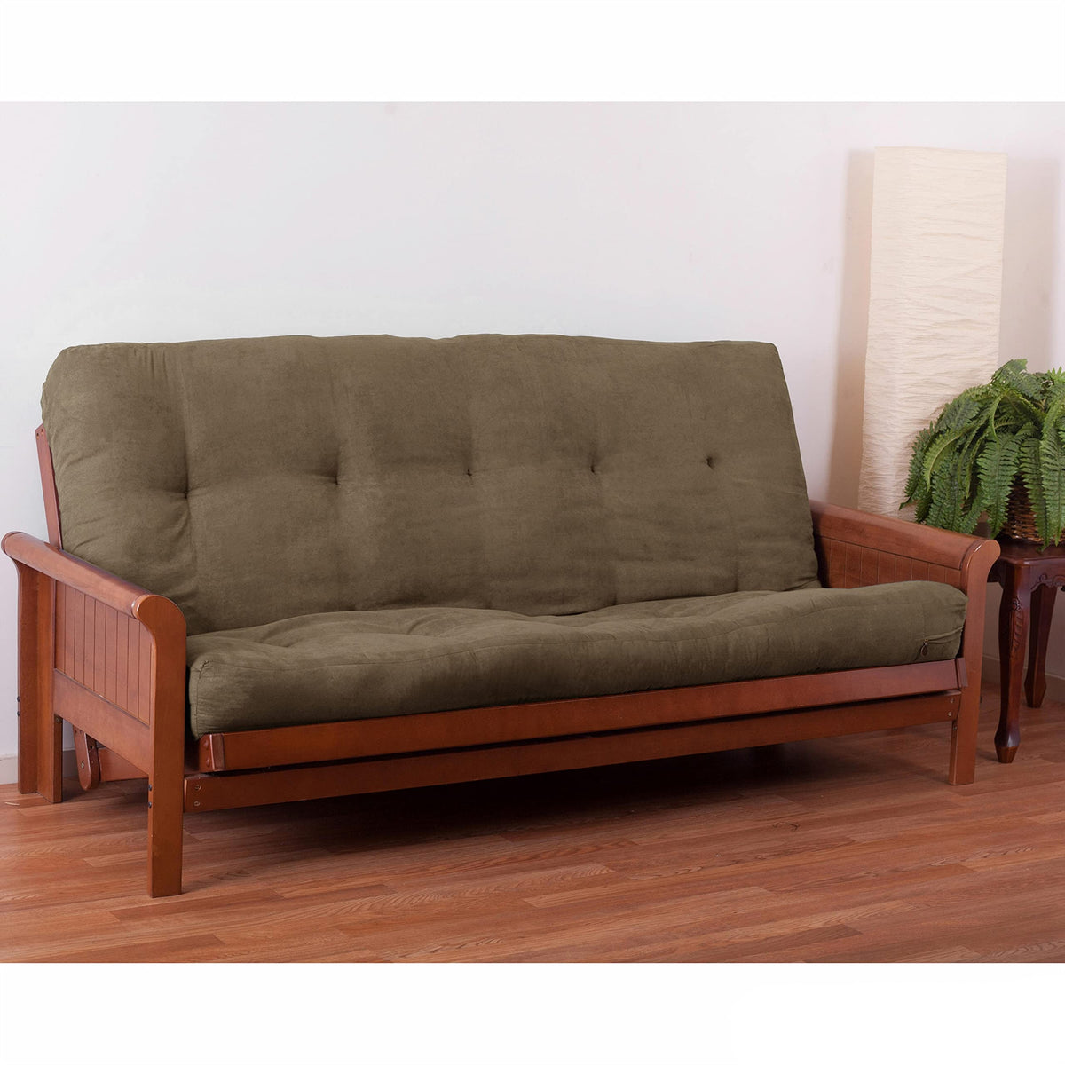 Blazing Needles Vitality 7&quot; Microsuede Futon Mattress, Full, Java