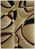United Weavers Contours Area Rug 510-21334 La-Chic Burgundy 7 10 x 10 6 Rectangle