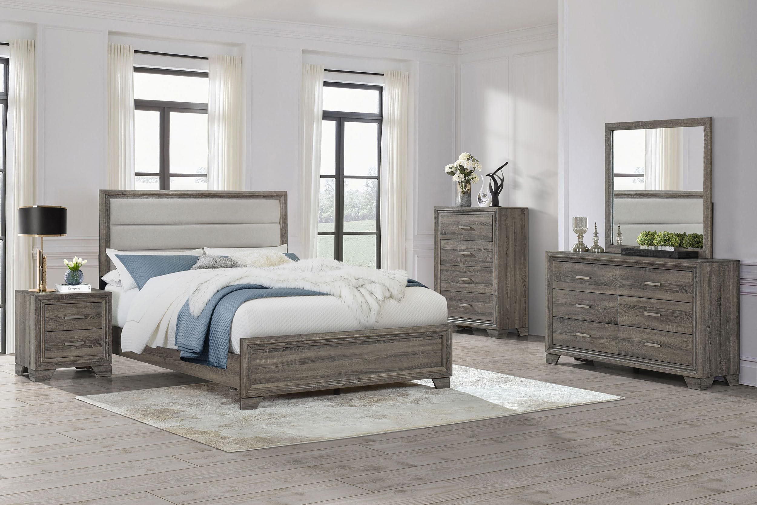 Coaster Home Furnishings Wright Transitional 5-Piece Bedroom Set