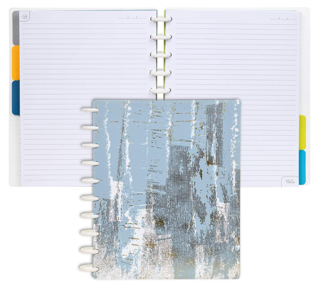 Talia Discbound Notebooks, Planner, Customizable, (Xluxe 2 Sky, Midsize (7.5In X 9.75In))