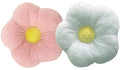 Snuggle Stuffs Pastel Pink & White Flower Throw Pillows - 13' - Set Of 2 - Minky Pillows For Girls Bedroom Decor