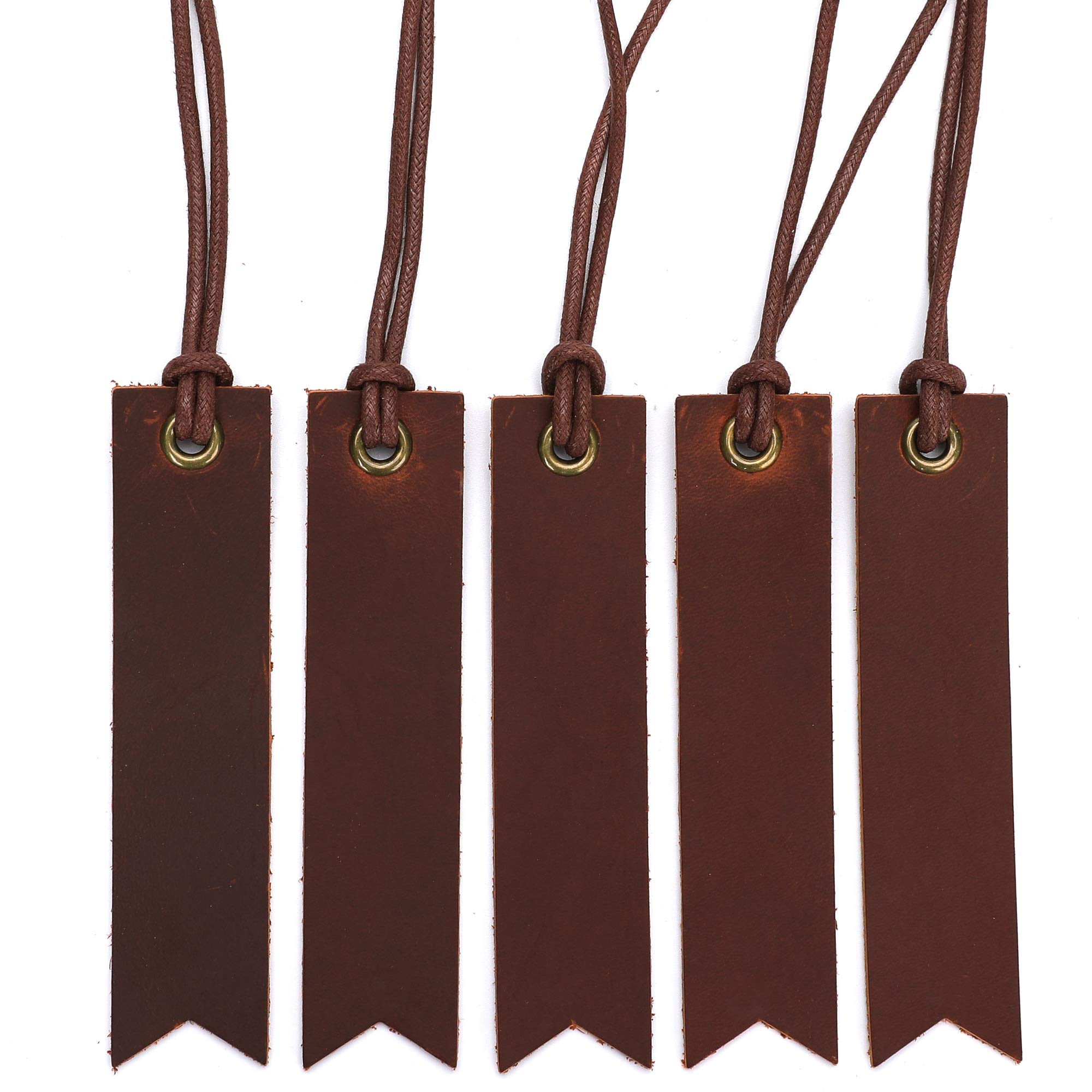 Vantoo Genuine Leather Bookmarks With Tassel For Men Women, Handmade Page Markers For Book Reading, Perfect Gift For Reader Writ