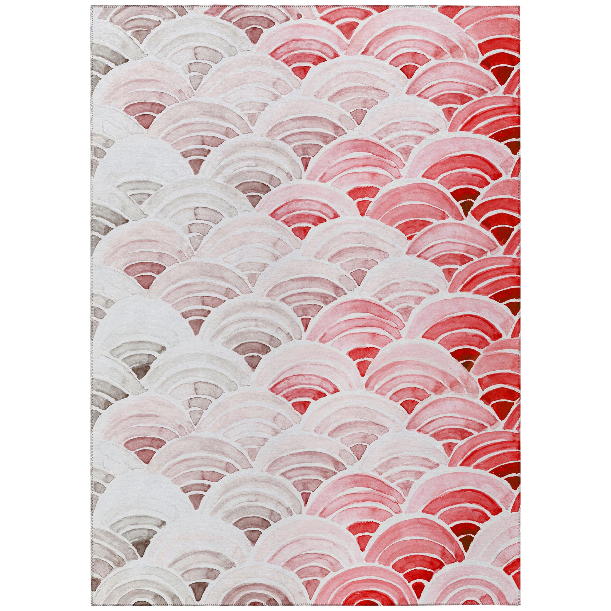 Dalyn Rugs Seabreeze Sz5 Red Washable 2'6" X 3'10" Indoor Outdoor Area Rug, Easy Clean, Machine Washable, Non Shedding, Bedroom, Living Room, Dining Room, Kitchen, Patio Rug