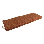 Blazing Needles Outdoor Bench Cushion, 1 Count (Pack Of 1), Vanya Paprika