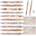 Sayglossy 50 Pcs Christian Pens for Women Christmas Religious Gifts Bulk 1.00mm Black Ink Ballpoint Pens Inspirational Bible Ver
