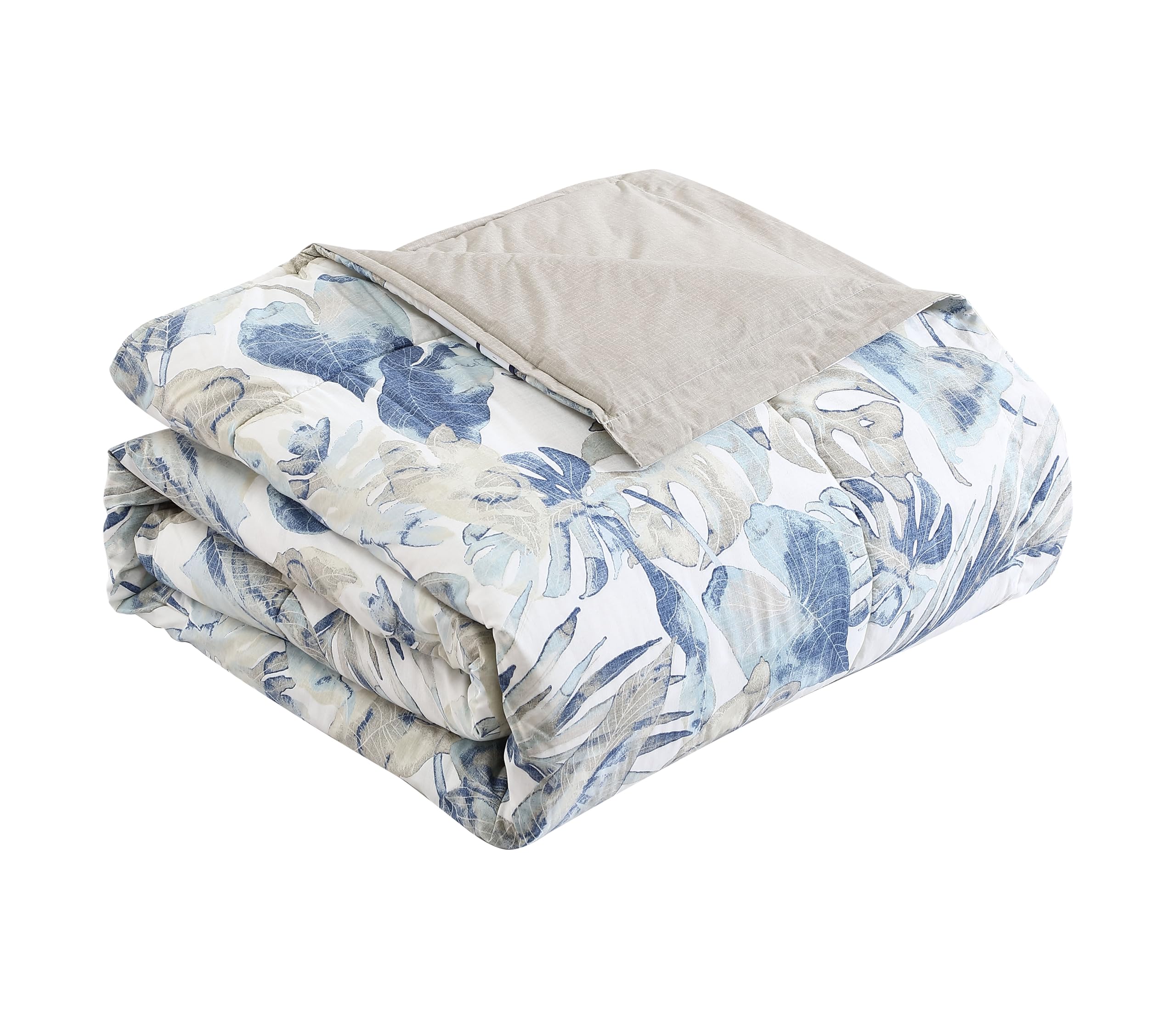 Tommy Bahama - King Comforter Set, Reversible Cotton Bedding With Matching Shams & Bonus Throw Pillows, All Season Home Decor (R