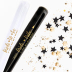 Pop Fizz Designs Bachelorette Slap Bracelets | Bachelorette Party Favors | Bride Tribe Gifts (Black)