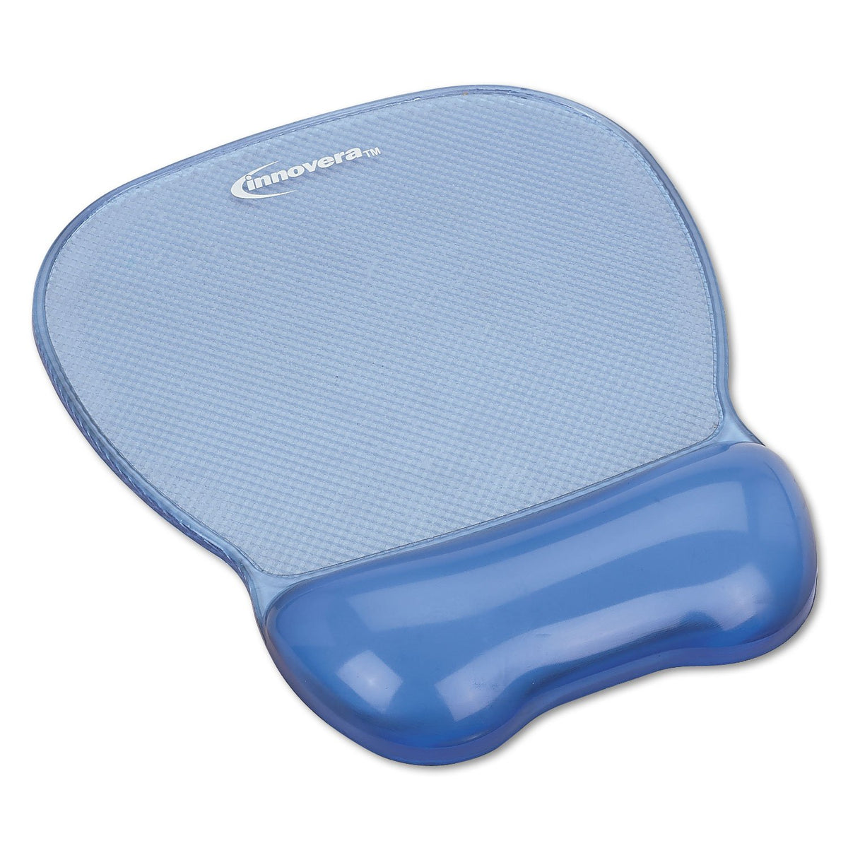 Innovera Mouse Pad With Gel Wrist Rest, 8.25 X 9.62, Blue