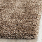 Safavieh Milan Shag Collection Area Rug - 8' Square, Dark Beige, Solid Design, Plush 1.8-Inch Thick, Non-Shedding, Ideal For Hig