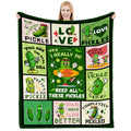 Piufam Pickle Blanket - Themed Gifts For Pickle Lovers, Funny Blanket For Birthdays, Christmas, Thanksgiving - 60X80 In