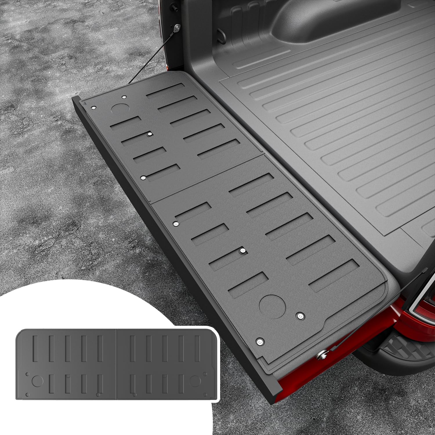 Powoq Tailgate Mat Compatible With 2019-2025 Dodge Ram 1500 Tailgate Protector Tailgate Liner Tpe Replacement For 2019-2025 Dodg