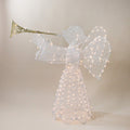 Northlight Lighted 3D Trumpeting Angel Outdoor Christmas Decoration - 44 - Clear Lights