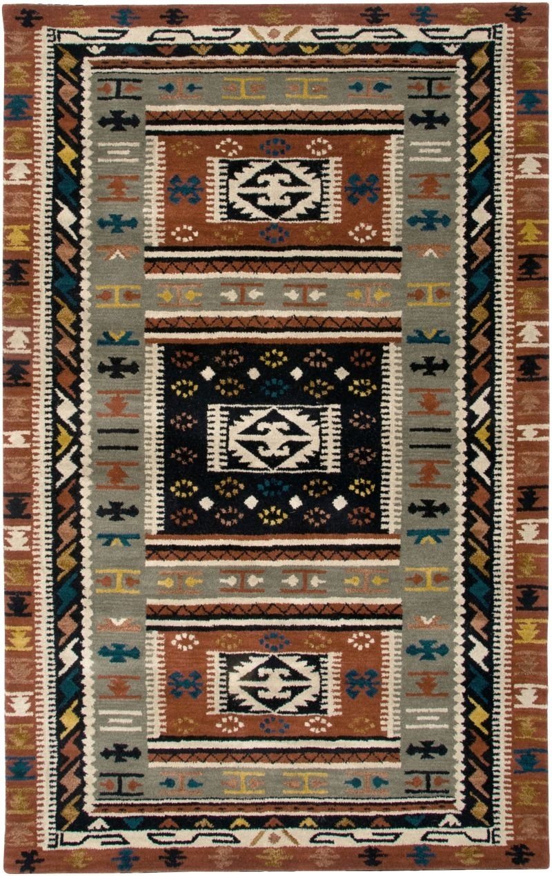 RIZZY Southwest SU2592 Green Rug 8' x 8'