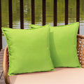Wokani Outdoor Waterproof Pillow Covers 20X20 Set Of 2 Sunbrella Decorative Square Solid Couch Pillow Covers With Wide Edge For