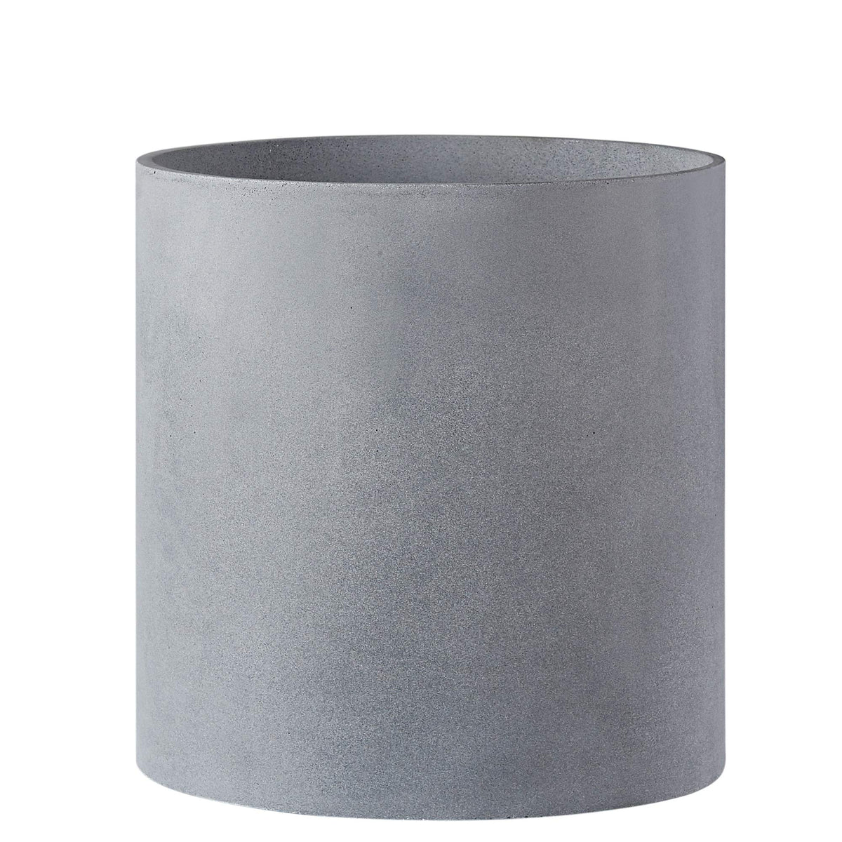 Faithland Plant Pot 12 Inch - Perfectly Fits Mid-Century Modern Plant Stand - Drainage Plug - Gray Planter Pot