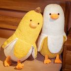 Peach Cat Banana Duck Plush Toy Cute Plushie Hugging Plush Pillow Duck Stuffed Animal For Girls And Boys Yellow 35.4'