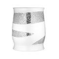 Zahari Home Sinatra Waste Basket Decorative Beautiful Designs Bathroom Bedroom Living Room Decor, White